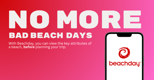 No more bad beach days, phone with beachdaylogo