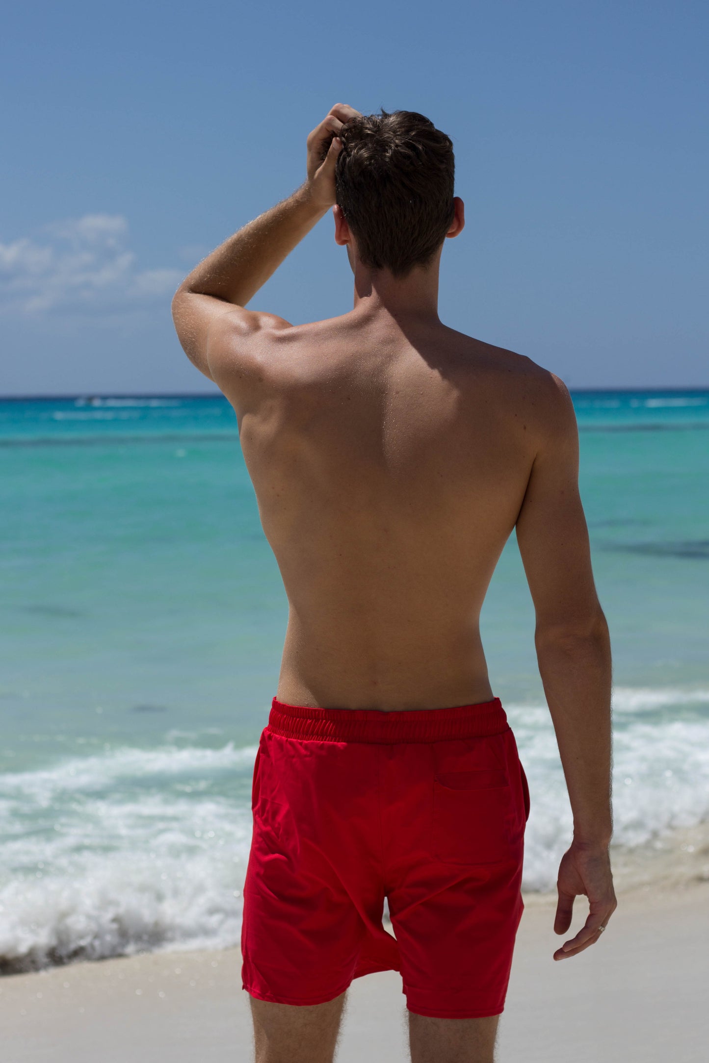 Signature Beachday™ Red Swim Trunks