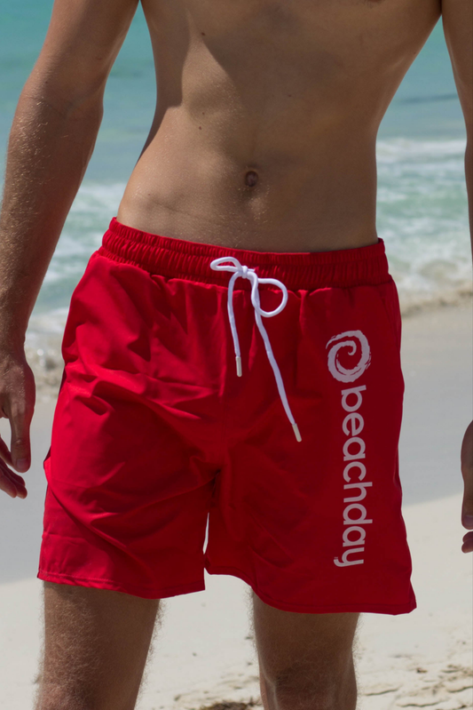 Signature Beachday™ Red Swim Trunks