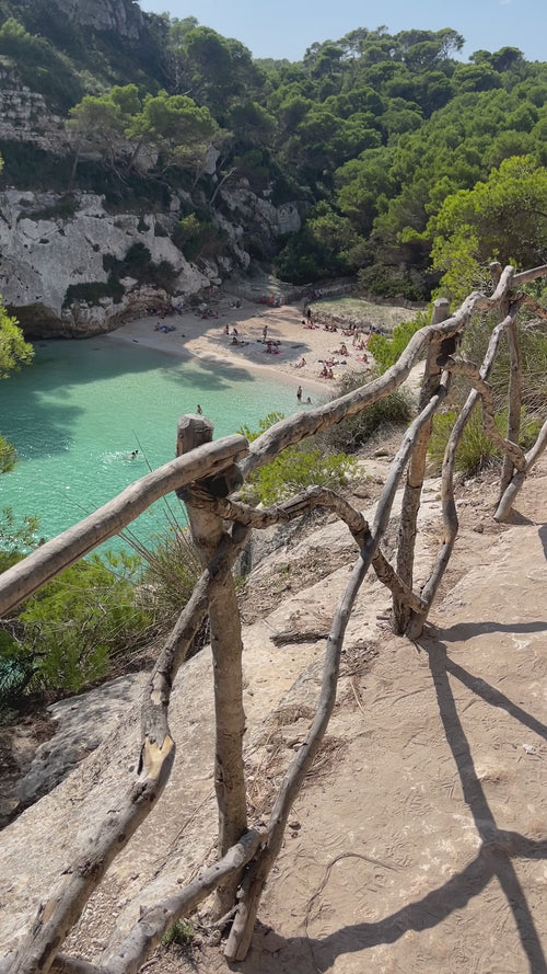 turquoise water beach in a cove