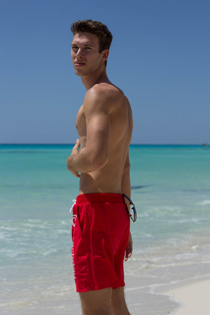 Signature Beachday™ Red Swim Trunks