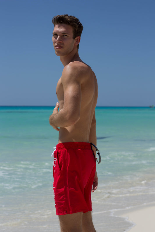 Signature Beachday™ Red Swim Trunks